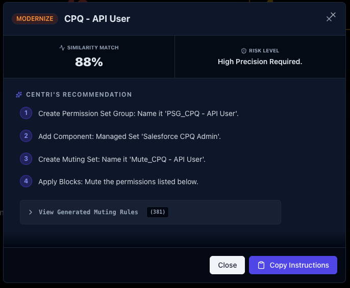 Permission Fix Modal